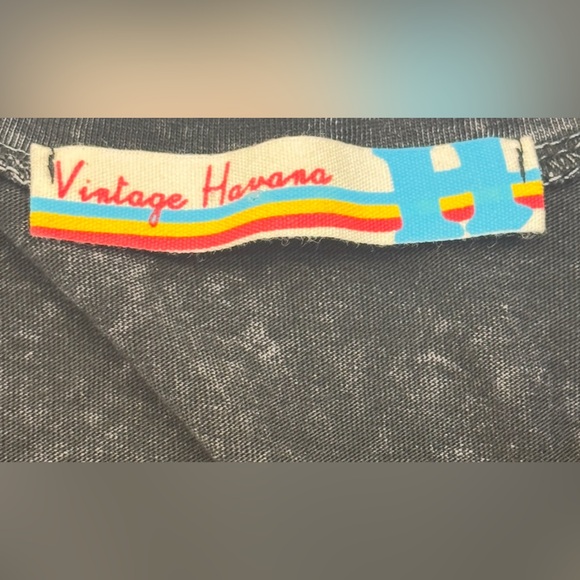 Girls Vintage Havana “I can’t” emoji 100% Cotton sleeveless fringe tank top✨ - Picture 4 of 6